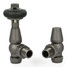 T-MAN-021-AG-PW - Eastbury Traditional Manual Light Pewter Manual Angled Radiator Valves With Sleeves T-MAN-021-AG-PW - Eastbury Traditional Manual Light Pewter Manual Angled Radiator Valves With Sleeves
