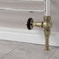 T-MAN-046-ST-AB-PIP-LS01 - Chastleton Traditional Manual Straight Antique Brass Radiator Valves With Sleeves T-MAN-046-ST-AB-PIP-LS01 - Chastleton Traditional Manual Straight Antique Brass Radiator Valves With Sleeves