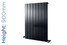 EU-EMAV-900-A-TH - Eucotherm Mars Vertical Flat Panel Anthracite Radiator H900mm X W595mm EU-EMAV-900-A-TH - Eucotherm Mars Vertical Flat Panel Anthracite Radiator H900mm X W595mm