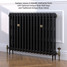 CI-GV2760-16-MET-ANTH-LS01 - Gasta Victorian 2 Column Cast Iron Radiator H760mm x W1024mm CI-GV2760-16-MET-ANTH-LS01 - Gasta Victorian 2 Column Cast Iron Radiator H760mm x W1024mm