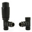 M-TRV-071-AG-SB - Ramone Modern TRV Angled Satin Black Thermostatic Radiator Valves With Sleeves M-TRV-071-AG-SB - Ramone Modern TRV Angled Satin Black Thermostatic Radiator Valves With Sleeves