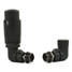 M-TRV-073-CR-SB - Ramone Modern TRV Corner Satin Black Radiator Valves With Sleeves M-TRV-073-CR-SB - Ramone Modern TRV Corner Satin Black Radiator Valves With Sleeves