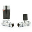 M-TRV-075-ST-CB - Exeter Modern TRV Straight Chrome & Black Thermostatic Radiator Valves With Sleeves M-TRV-075-ST-CB - Exeter Modern TRV Straight Chrome & Black Thermostatic Radiator Valves With Sleeves