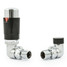 M-TRV-076-CR-CB - Exeter Modern TRV Corner Chrome & Black Thermostatic Radiator Valves With Sleeves M-TRV-076-CR-CB - Exeter Modern TRV Corner Chrome & Black Thermostatic Radiator Valves With Sleeves