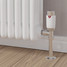 M-TRV-074-AG-CW-PIP-LS00 - Exeter Modern TRV Angled Chrome & White Thermostatic Radiator Valves With Sleeves M-TRV-074-AG-CW-PIP-LS00 - Exeter Modern TRV Angled Chrome & White Thermostatic Radiator Valves With Sleeves