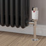 M-TRV-074-AG-CW-PIP-LS01 - Exeter Modern TRV Angled Chrome & White Thermostatic Radiator Valves With Sleeves M-TRV-074-AG-CW-PIP-LS01 - Exeter Modern TRV Angled Chrome & White Thermostatic Radiator Valves With Sleeves