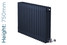 ND-NF4-750-A-TH - Next Day Infinity Anthracite 4 Column Radiator 13 Sections H750mm X W622mm ND-NF4-750-A-TH - Next Day Infinity Anthracite 4 Column Radiator 13 Sections H750mm X W622mm