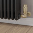 M-TRV-073-CR-BB-PIP-LS01 - Ramone Modern TRV Corner Brushed Brass Thermostatic Radiator Valves With Sleeves M-TRV-073-CR-BB-PIP-LS01 - Ramone Modern TRV Corner Brushed Brass Thermostatic Radiator Valves With Sleeves