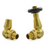 T-TRV-069-CR-UB-ALT03 - Jarrow Traditional TRV Corner Unlacquered Brass Thermostatic Radiator Valves T-TRV-069-CR-UB-ALT03 - Jarrow Traditional TRV Corner Unlacquered Brass Thermostatic Radiator Valves