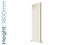 EU-EMADV-1800-W-TH - Eucotherm Mars Duo Vertical Double Flat Panel White Radiator H1800mm X W445mm EU-EMADV-1800-W-TH - Eucotherm Mars Duo Vertical Double Flat Panel White Radiator H1800mm X W445mm