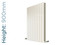 EU-EMADV-900-W-TH - Eucotherm Mars Duo Vertical Double Flat Panel White Radiator H900mm X W595mm EU-EMADV-900-W-TH - Eucotherm Mars Duo Vertical Double Flat Panel White Radiator H900mm X W595mm