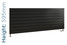 EU-EMAH-595-1500-A-TH - Eucotherm Mars Horizontal Flat Panel Anthracite Radiator H595mm X W1500mm EU-EMAH-595-1500-A-TH - Eucotherm Mars Horizontal Flat Panel Anthracite Radiator H595mm X W1500mm