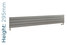 EU-EMAH-295-1800-S-TH - Eucotherm Mars Horizontal Flat Panel Silver Radiator H295mm X W1800mm EU-EMAH-295-1800-S-TH - Eucotherm Mars Horizontal Flat Panel Silver Radiator H295mm X W1800mm