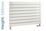 EU-EMAH-595-900-W-TH - Eucotherm Mars Horizontal Flat Panel White Radiator H595mm X W900mm EU-EMAH-595-900-W-TH - Eucotherm Mars Horizontal Flat Panel White Radiator H595mm X W900mm