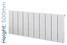 RAA-SF-500X956W-TH - Radius Aluminium Designer White Horizontal Radiator H500mm X W1196mm RAA-SF-500X956W-TH - Radius Aluminium Designer White Horizontal Radiator H500mm X W1196mm