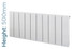 RAA-SF-500X956W-TH - Radius Aluminium Designer White Horizontal Radiator H500mm X W956mm RAA-SF-500X956W-TH - Radius Aluminium Designer White Horizontal Radiator H500mm X W956mm