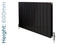 AP-MAGFR6-BLKTM-TH - Apollo Magenta Flat Aluminium Designer Black Metallic Double Horizontal Radiator H600mm X W955mm AP-MAGFR6-BLKTM-TH - Apollo Magenta Flat Aluminium Designer Black Metallic Double Horizontal Radiator H600mm X W955mm