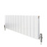 AP-MAGFR3-WH - Apollo Magenta Flat Aluminium Designer White Double Horizontal Radiator H300mm X W955mm AP-MAGFR3-WH - Apollo Magenta Flat Aluminium Designer White Double Horizontal Radiator H300mm X W955mm