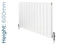 AP-MAGFR6-WH-TH - Apollo Magenta Flat Aluminium Designer White Double Horizontal Radiator H600mm X W475mm AP-MAGFR6-WH-TH - Apollo Magenta Flat Aluminium Designer White Double Horizontal Radiator H600mm X W475mm