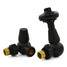 T-MAN-022-CR-SB-ALT02 - Eastbury Traditional Corner Satin Black Manual Radiator Valves T-MAN-022-CR-SB-ALT02 - Eastbury Traditional Corner Satin Black Manual Radiator Valves