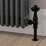 T-MAN-021-AG-SB-PIP-LS01 - Eastbury Traditional Angled Satin Black Manual Radiator Valves With Sleeves T-MAN-021-AG-SB-PIP-LS01 - Eastbury Traditional Angled Satin Black Manual Radiator Valves With Sleeves