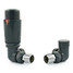 M-TRV-076-CR-AA - Exeter Modern TRV Corner All-Anthracite Thermostatic Radiator Valve With Sleeves M-TRV-076-CR-AA - Exeter Modern TRV Corner All-Anthracite Thermostatic Radiator Valve With Sleeves