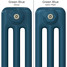 CT3-C-COLOUR-SWATCH-BLUE-002 - Classic Blue 3 Column Vertical Radiator H1800mm x W392mm CT3-C-COLOUR-SWATCH-BLUE-002 - Classic Blue 3 Column Vertical Radiator H1800mm x W392mm