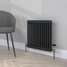 CT2-C-500-BLACK-GREY-LS00 - Classic Black 2 Column Radiator H500mm x W806mm CT2-C-500-BLACK-GREY-LS00 - Classic Black 2 Column Radiator H500mm x W806mm
