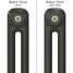 CT2-C-COLOUR-SWATCH-BLACK-004 - Classic Black 2 Column Radiator H600mm x W1220mm CT2-C-COLOUR-SWATCH-BLACK-004 - Classic Black 2 Column Radiator H600mm x W1220mm
