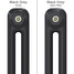 CT2-C-COLOUR-SWATCH-BLACK-005 - Classic Black 2 Column Radiator H600mm x W1220mm CT2-C-COLOUR-SWATCH-BLACK-005 - Classic Black 2 Column Radiator H600mm x W1220mm