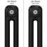 CT2-C-COLOUR-SWATCH-BLACK-008 - Classic Black 2 Column Radiator H600mm x W1220mm CT2-C-COLOUR-SWATCH-BLACK-008 - Classic Black 2 Column Radiator H600mm x W1220mm