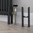 CT2-C-SLIP-ON-FEET-BLACK-MATT - Classic Black 2 Column Radiator H600mm x W1220mm CT2-C-SLIP-ON-FEET-BLACK-MATT - Classic Black 2 Column Radiator H600mm x W1220mm