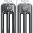 CT3-C-COLOUR-SWATCH-BLACK-005 - Classic Black 3 Column Vertical Radiator H1800mm x W300mm CT3-C-COLOUR-SWATCH-BLACK-005 - Classic Black 3 Column Vertical Radiator H1800mm x W300mm