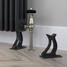 CT3-C-CAST-FEET-BLACK-GLOSS - Classic Black 3 Column Vertical Radiator H1800mm x W300mm CT3-C-CAST-FEET-BLACK-GLOSS - Classic Black 3 Column Vertical Radiator H1800mm x W300mm