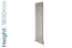 AP-MAGC18H4S-WHAL-TH - Apollo Magenta Curve Aluminium Designer White Aluminium Double Vertical Radiator H1800mm X W315mm AP-MAGC18H4S-WHAL-TH - Apollo Magenta Curve Aluminium Designer White Aluminium Double Vertical Radiator H1800mm X W315mm