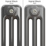 CT3-C-COLOUR-SWATCH-BLACK-007 - Classic Black 3 Column Radiator H600mm x W622mm CT3-C-COLOUR-SWATCH-BLACK-007 - Classic Black 3 Column Radiator H600mm x W622mm
