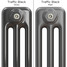 CT3-C-COLOUR-SWATCH-BLACK-010 - Classic Black 3 Column Radiator H600mm x W622mm CT3-C-COLOUR-SWATCH-BLACK-010 - Classic Black 3 Column Radiator H600mm x W622mm