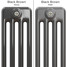 CT4-C-COLOUR-SWATCH-BLACK-006 - Classic Black 4 Column Radiator H500mm x W622mm CT4-C-COLOUR-SWATCH-BLACK-006 - Classic Black 4 Column Radiator H500mm x W622mm