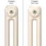 CT2-C-COLOUR-SWATCH-CREAM-003 - Classic Cream 2 Column Radiator H600mm x W622mm CT2-C-COLOUR-SWATCH-CREAM-003 - Classic Cream 2 Column Radiator H600mm x W622mm