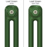 CT2-C-COLOUR-SWATCH-GREEN-001 - Classic Green 2 Column Radiator H500mm x W622mm CT2-C-COLOUR-SWATCH-GREEN-001 - Classic Green 2 Column Radiator H500mm x W622mm
