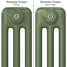 CT3-C-COLOUR-SWATCH-GREEN-004 - Classic Green 3 Column Vertical Radiator H1800mm x W392mm CT3-C-COLOUR-SWATCH-GREEN-004 - Classic Green 3 Column Vertical Radiator H1800mm x W392mm