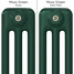 CT3-C-COLOUR-SWATCH-GREEN-003 - Classic Green 3 Column Radiator H600mm x W1220mm CT3-C-COLOUR-SWATCH-GREEN-003 - Classic Green 3 Column Radiator H600mm x W1220mm