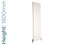 AP-MAGC18H4S-WH-TH - Apollo Magenta Curve Aluminium Designer White Double Vertical Radiator H1800mm X W475mm AP-MAGC18H4S-WH-TH - Apollo Magenta Curve Aluminium Designer White Double Vertical Radiator H1800mm X W475mm