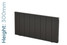 AP-MALF3H12S-TH - Apollo Malpensa Flat Aluminium Designer Anthracite Single Horizontal Radiator H300mm X W960mm AP-MALF3H12S-TH - Apollo Malpensa Flat Aluminium Designer Anthracite Single Horizontal Radiator H300mm X W960mm