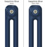 CT2-C-COLOUR-SWATCH-NAVY-002 - Classic Navy 2 Column Radiator H600mm x W622mm CT2-C-COLOUR-SWATCH-NAVY-002 - Classic Navy 2 Column Radiator H600mm x W622mm