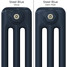 CT3-C-COLOUR-SWATCH-NAVY-003 - Classic Navy 3 Column Radiator H400mm x W990mm CT3-C-COLOUR-SWATCH-NAVY-003 - Classic Navy 3 Column Radiator H400mm x W990mm