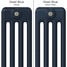 CT4-C-COLOUR-SWATCH-NAVY-003 - Classic Navy 4 Column Radiator H500mm x W1404mm CT4-C-COLOUR-SWATCH-NAVY-003 - Classic Navy 4 Column Radiator H500mm x W1404mm