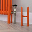 CT2-C-SLIP-ON-FEET-ORANGE-MATT - Classic Orange 2 Column Vertical Radiator H1800mm x W300mm CT2-C-SLIP-ON-FEET-ORANGE-MATT - Classic Orange 2 Column Vertical Radiator H1800mm x W300mm