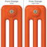 CT3-C-COLOUR-SWATCH-ORANGE-001 - Classic Orange 3 Column Radiator H500mm x W1220mm CT3-C-COLOUR-SWATCH-ORANGE-001 - Classic Orange 3 Column Radiator H500mm x W1220mm