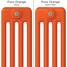 CT4-C-COLOUR-SWATCH-ORANGE-001 - Classic Orange 4 Column Radiator H400mm x W990mm CT4-C-COLOUR-SWATCH-ORANGE-001 - Classic Orange 4 Column Radiator H400mm x W990mm